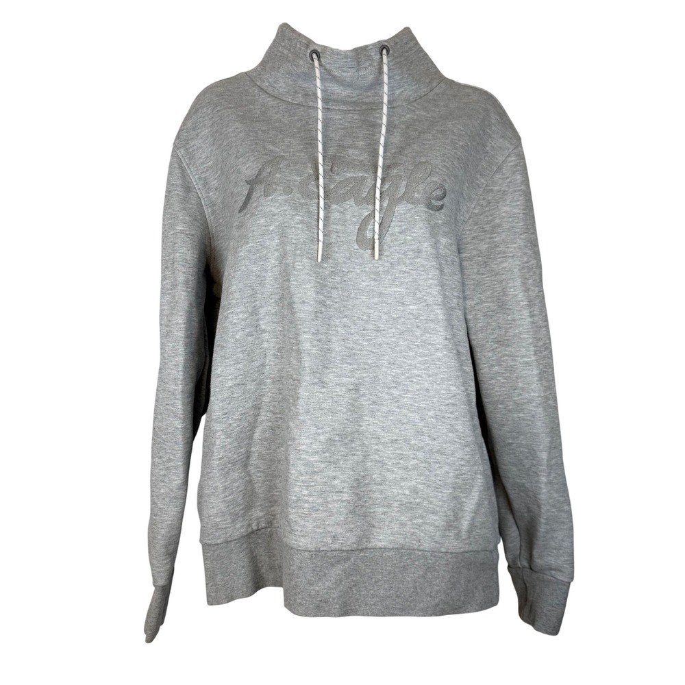 American Eagle Outfitters Pullover Funnel Neck Sweatshirt Gray‎ Mens Small